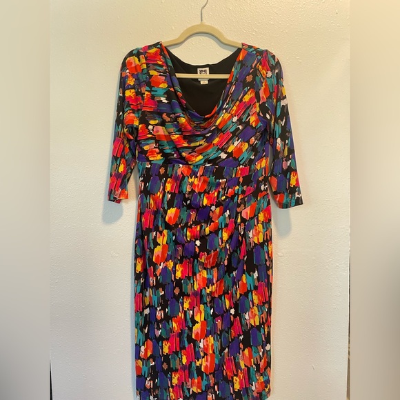 Anne Klein Colorful Dress Size 6 - Picture 7 of 16